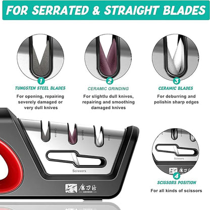 4-in-1 Knife & Scissor Sharpener