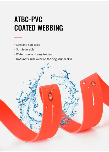 Truelove Pet Leash Waterproof Odor Proof Easy Grip Durable Lightweight Premium Coated ATBC-PVC Dog Lead Fast Clasp TLL3211
