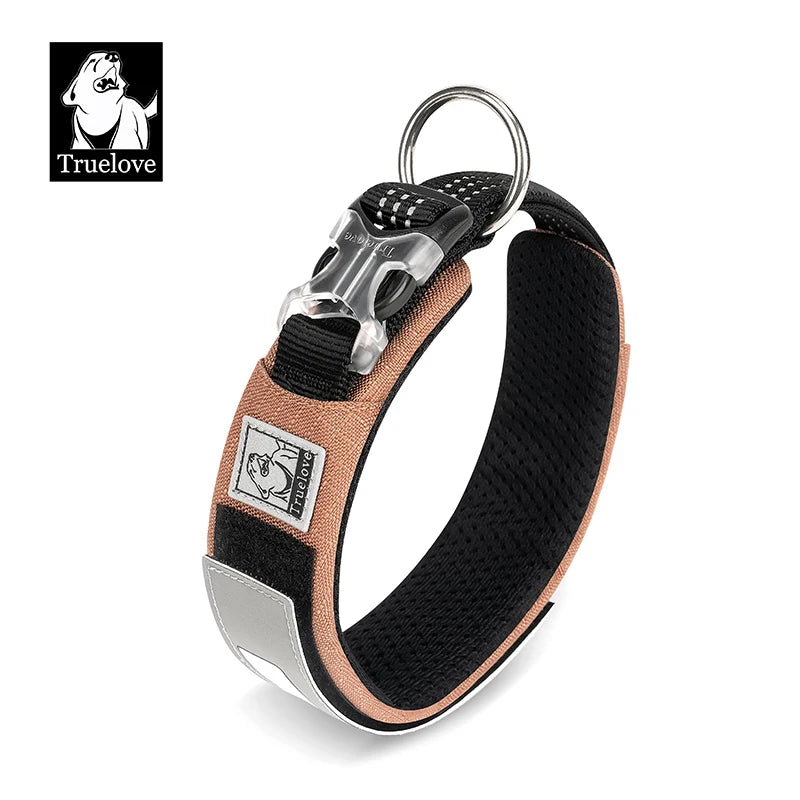 Truelove Pet Collar Reflective Multifunctional Personalized Dog Collar DuPont Soft Breathable Adjustable for Large Dogs TLC5611