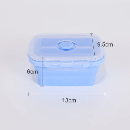 Collapsible Silicone Food Container with Lid
