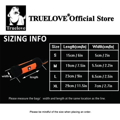 Truelove Dog Training Retriever Snack Bag Oxford Reusable with Zipper High Quality Durable Treat Pouch TLT1951