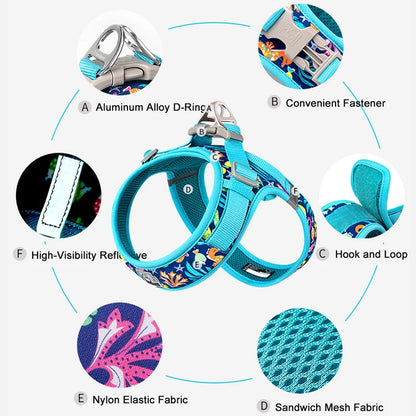 Truelove Easy to Take-on Dog Harness Soft Material Fashion Design Adjustable Reflective Pet Har TLH3013 TLH30131