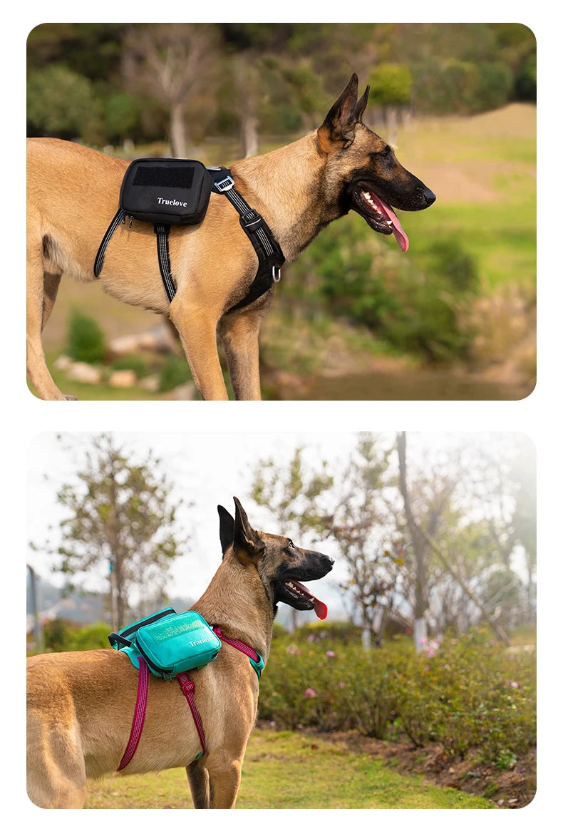 Truelove Dog Vest Harness Saddle Bag Backpack Pouch Service Dog In Training Quality Saddlebag for Tactical Dogs Vests TLB3011