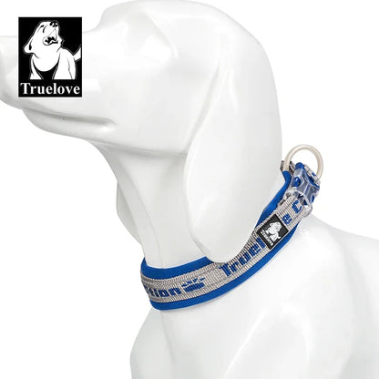 Truelove Pet Collar Nylon Reflective Sturdy Duraflex Buckle Small Cat Large Dog Traveling Running Cross Country Walking TLC50121