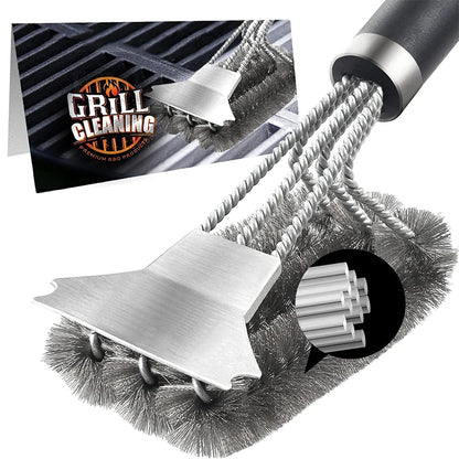 Stainless Steel Grill Brush & Scraper