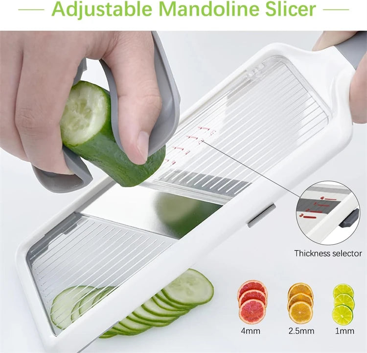Adjustable Handheld Mandoline Slicer