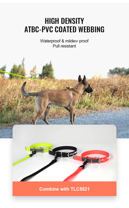 Truelove Pet Leash Waterproof Odor Proof Easy Grip Durable Lightweight Premium Coated ATBC-PVC Dog Lead Fast Clasp TLL3211
