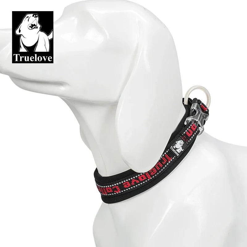 Truelove Pet Collar Nylon Reflective Sturdy Duraflex Buckle Small Cat Large Dog Traveling Running Cross Country Walking TLC50121