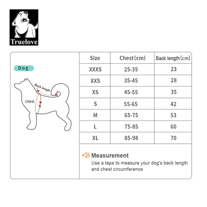 Truelove Anti-Bacterial Pet Coat New Design Pet Apparel Soft Breathable Dog Coat Adjustable Buckle Reflctive Material TLG2521